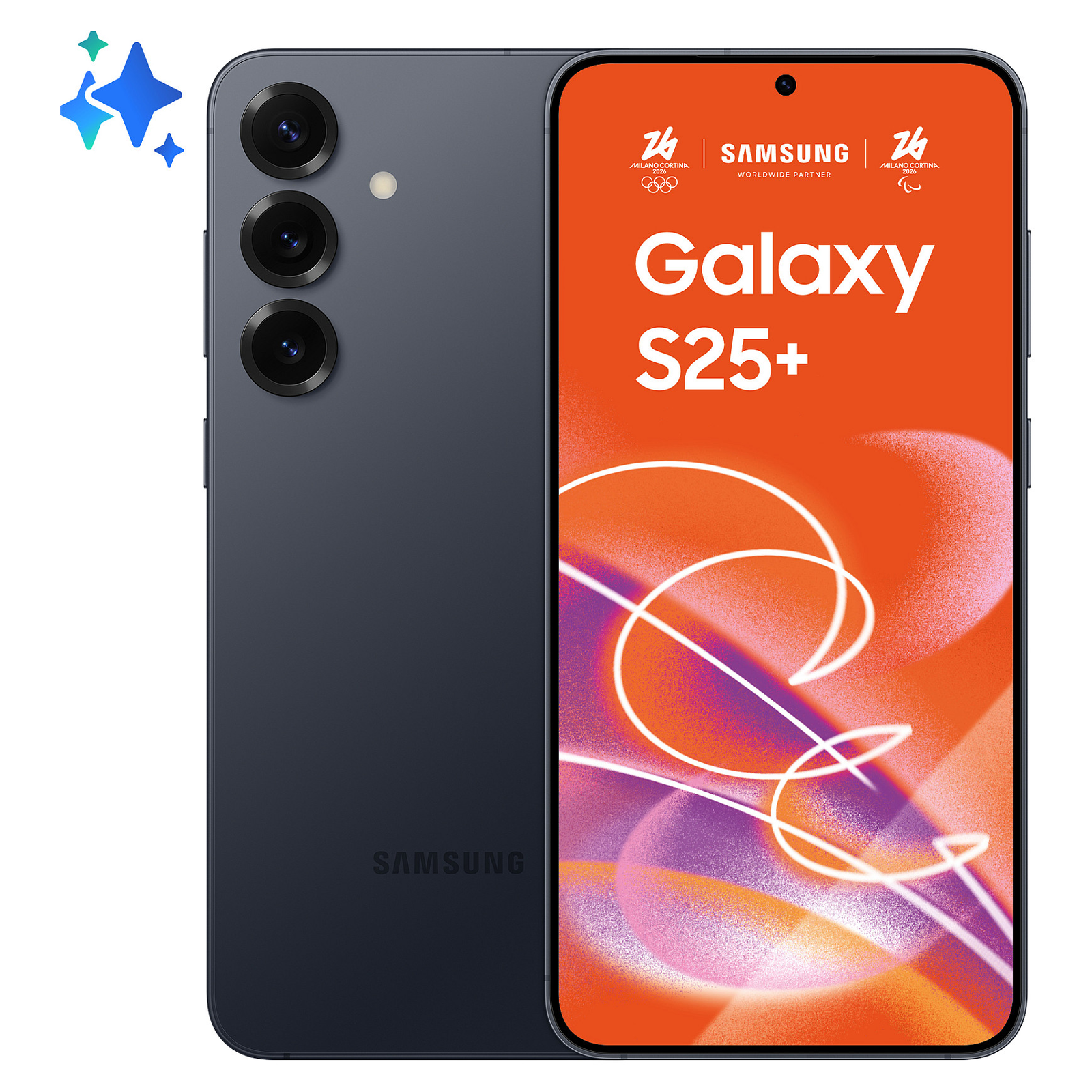 Samsung Galaxy S25+ SM-S936B/DS 17 cm (6.7") Dual SIM Android 15 5G USB Type-C 12 GB 256 GB 4900 mAh Black, Blue (SM-S936BZKDEUE)